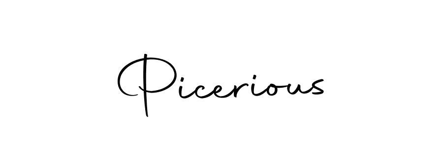 How to make Picerious name signature. Use Autography-DOLnW style for creating short signs online. This is the latest handwritten sign. Picerious signature style 10 images and pictures png