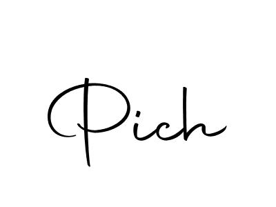 How to make Pich signature? Autography-DOLnW is a professional autograph style. Create handwritten signature for Pich name. Pich signature style 10 images and pictures png