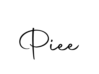 How to make Piee signature? Autography-DOLnW is a professional autograph style. Create handwritten signature for Piee name. Piee signature style 10 images and pictures png