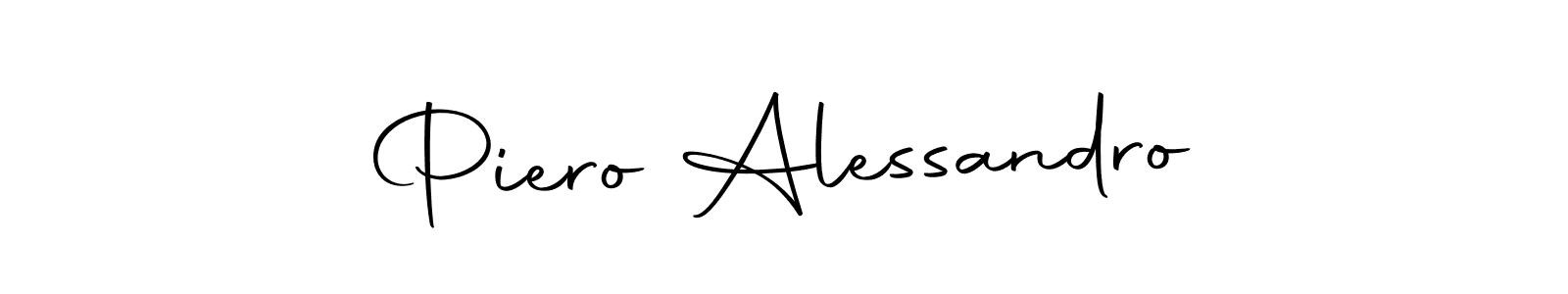 How to make Piero Alessandro name signature. Use Autography-DOLnW style for creating short signs online. This is the latest handwritten sign. Piero Alessandro signature style 10 images and pictures png