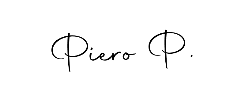 How to make Piero P. signature? Autography-DOLnW is a professional autograph style. Create handwritten signature for Piero P. name. Piero P. signature style 10 images and pictures png