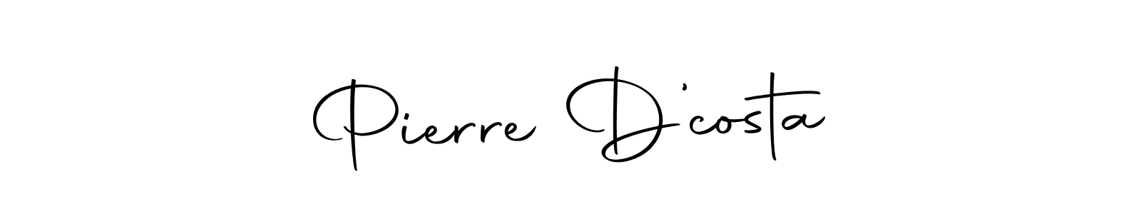 Design your own signature with our free online signature maker. With this signature software, you can create a handwritten (Autography-DOLnW) signature for name Pierre D’costa. Pierre D’costa signature style 10 images and pictures png