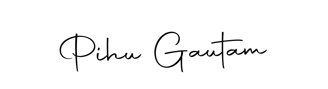 Use a signature maker to create a handwritten signature online. With this signature software, you can design (Autography-DOLnW) your own signature for name Pihu Gautam. Pihu Gautam signature style 10 images and pictures png