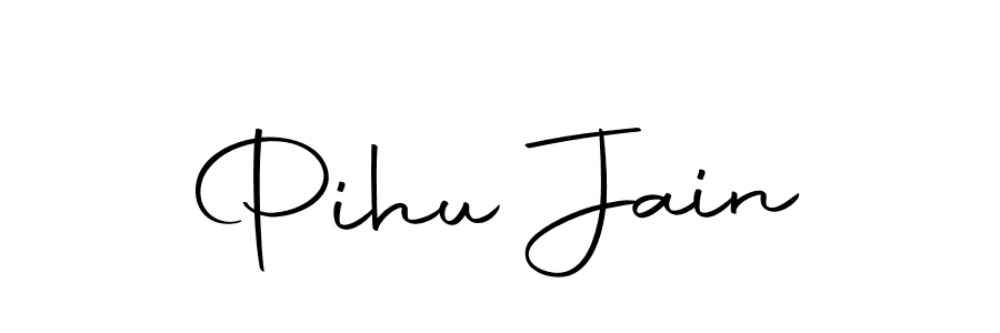 Pihu Jain stylish signature style. Best Handwritten Sign (Autography-DOLnW) for my name. Handwritten Signature Collection Ideas for my name Pihu Jain. Pihu Jain signature style 10 images and pictures png