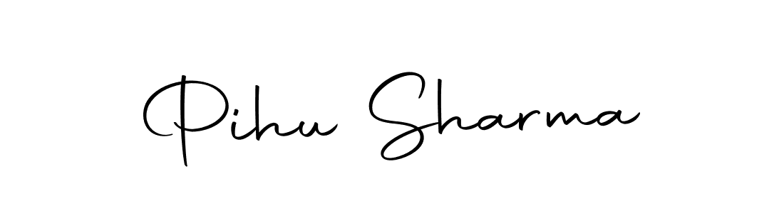 Autography-DOLnW is a professional signature style that is perfect for those who want to add a touch of class to their signature. It is also a great choice for those who want to make their signature more unique. Get Pihu Sharma name to fancy signature for free. Pihu Sharma signature style 10 images and pictures png