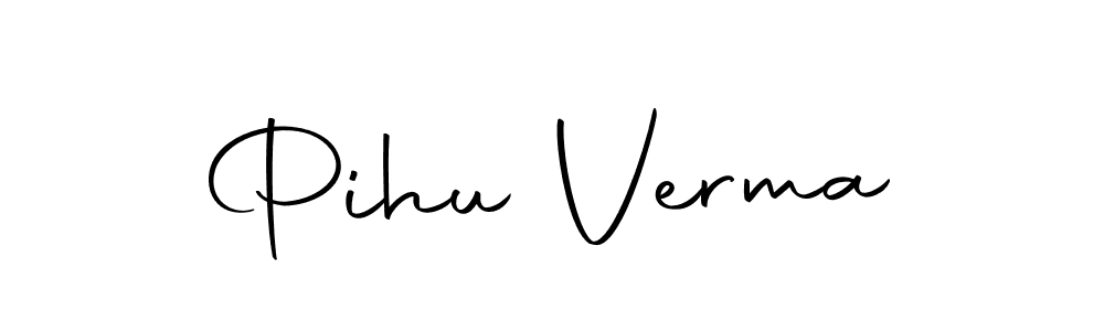Make a beautiful signature design for name Pihu Verma. Use this online signature maker to create a handwritten signature for free. Pihu Verma signature style 10 images and pictures png