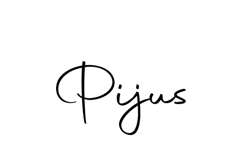 Make a beautiful signature design for name Pijus. With this signature (Autography-DOLnW) style, you can create a handwritten signature for free. Pijus signature style 10 images and pictures png