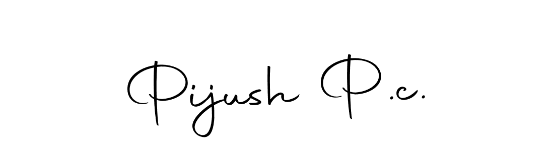 Design your own signature with our free online signature maker. With this signature software, you can create a handwritten (Autography-DOLnW) signature for name Pijush P.c.. Pijush P.c. signature style 10 images and pictures png