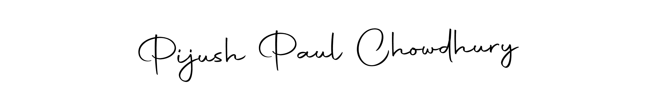 How to make Pijush Paul Chowdhury name signature. Use Autography-DOLnW style for creating short signs online. This is the latest handwritten sign. Pijush Paul Chowdhury signature style 10 images and pictures png