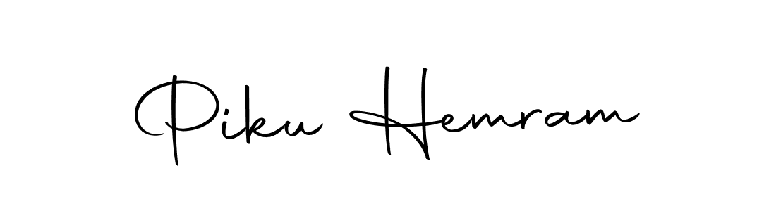 You can use this online signature creator to create a handwritten signature for the name Piku Hemram. This is the best online autograph maker. Piku Hemram signature style 10 images and pictures png