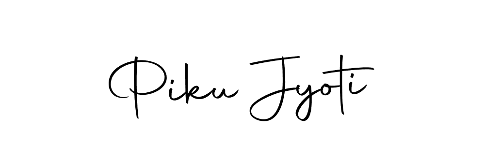 Make a beautiful signature design for name Piku Jyoti. With this signature (Autography-DOLnW) style, you can create a handwritten signature for free. Piku Jyoti signature style 10 images and pictures png