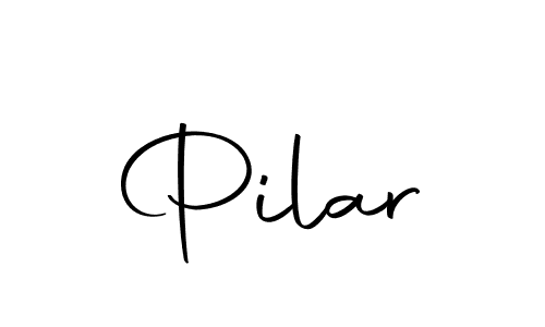 How to make Pilar name signature. Use Autography-DOLnW style for creating short signs online. This is the latest handwritten sign. Pilar signature style 10 images and pictures png