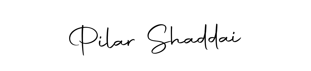 Make a beautiful signature design for name Pilar Shaddai. With this signature (Autography-DOLnW) style, you can create a handwritten signature for free. Pilar Shaddai signature style 10 images and pictures png