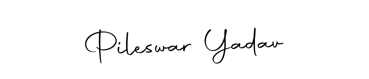 The best way (Autography-DOLnW) to make a short signature is to pick only two or three words in your name. The name Pileswar Yadav include a total of six letters. For converting this name. Pileswar Yadav signature style 10 images and pictures png