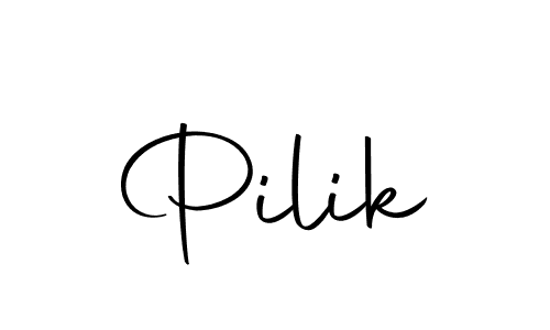 You should practise on your own different ways (Autography-DOLnW) to write your name (Pilik) in signature. don't let someone else do it for you. Pilik signature style 10 images and pictures png