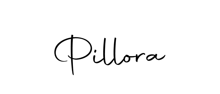 Design your own signature with our free online signature maker. With this signature software, you can create a handwritten (Autography-DOLnW) signature for name Pillora. Pillora signature style 10 images and pictures png