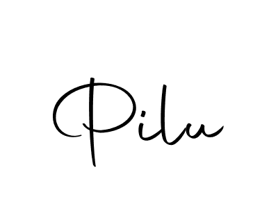 Use a signature maker to create a handwritten signature online. With this signature software, you can design (Autography-DOLnW) your own signature for name Pilu. Pilu signature style 10 images and pictures png