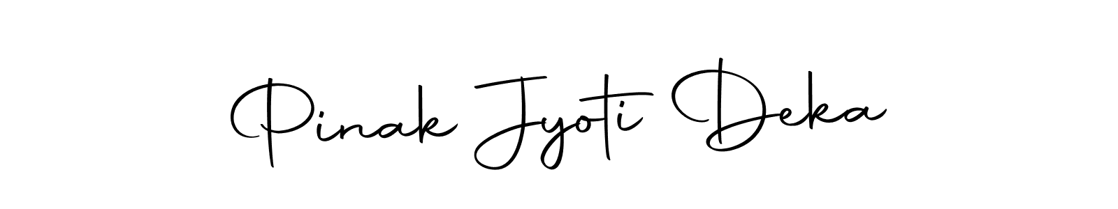 Create a beautiful signature design for name Pinak Jyoti Deka. With this signature (Autography-DOLnW) fonts, you can make a handwritten signature for free. Pinak Jyoti Deka signature style 10 images and pictures png