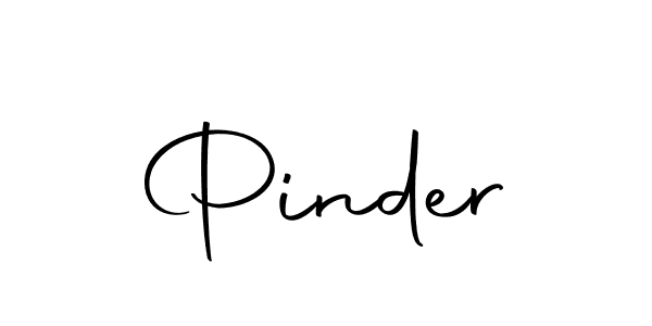 Create a beautiful signature design for name Pinder. With this signature (Autography-DOLnW) fonts, you can make a handwritten signature for free. Pinder signature style 10 images and pictures png