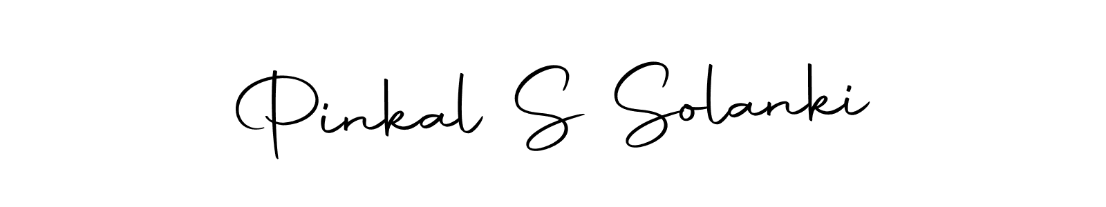 How to make Pinkal S Solanki name signature. Use Autography-DOLnW style for creating short signs online. This is the latest handwritten sign. Pinkal S Solanki signature style 10 images and pictures png