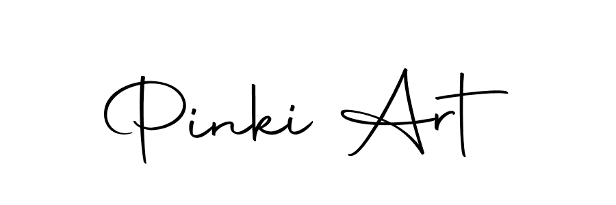 Create a beautiful signature design for name Pinki Art. With this signature (Autography-DOLnW) fonts, you can make a handwritten signature for free. Pinki Art signature style 10 images and pictures png