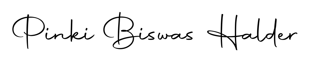 A dynamic signature style for Pinki Biswas Halder using Autography-DOLnW script. Designed to look authentic, handwritten, and professional. Pinki Biswas Halder signature style 10 images and pictures png