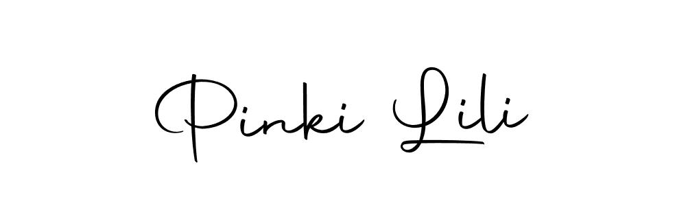 Create a beautiful signature design for name Pinki Lili. With this signature (Autography-DOLnW) fonts, you can make a handwritten signature for free. Pinki Lili signature style 10 images and pictures png