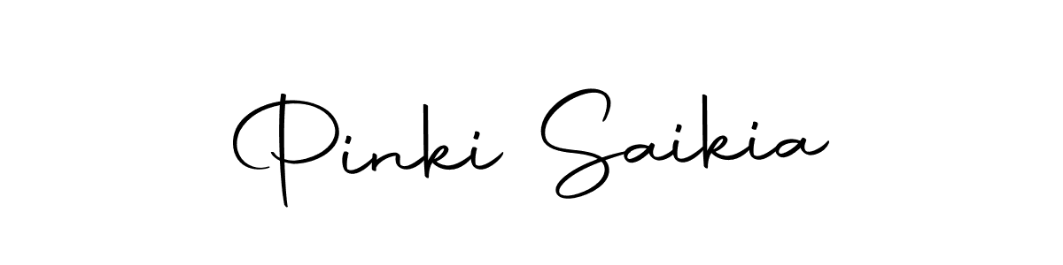 Create a beautiful signature design for name Pinki Saikia. With this signature (Autography-DOLnW) fonts, you can make a handwritten signature for free. Pinki Saikia signature style 10 images and pictures png