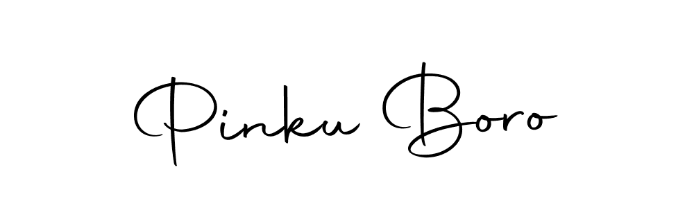 How to make Pinku Boro name signature. Use Autography-DOLnW style for creating short signs online. This is the latest handwritten sign. Pinku Boro signature style 10 images and pictures png