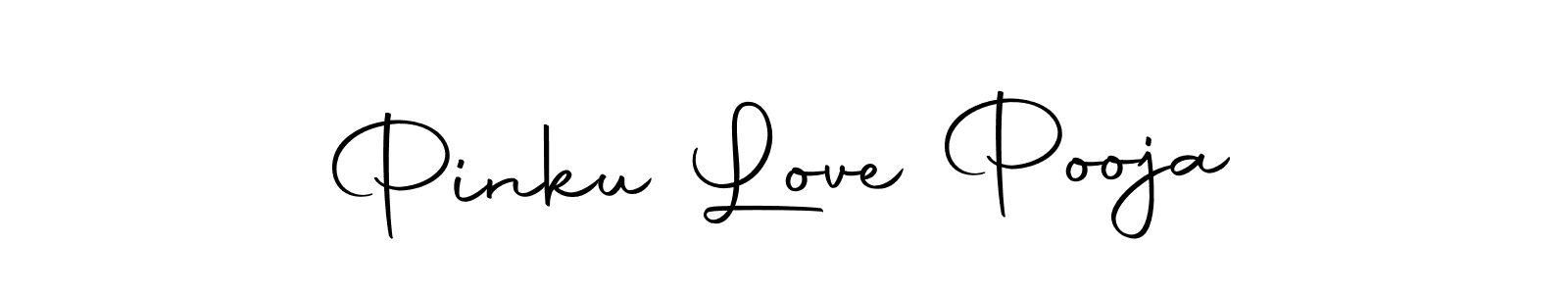 Also we have Pinku Love Pooja name is the best signature style. Create professional handwritten signature collection using Autography-DOLnW autograph style. Pinku Love Pooja signature style 10 images and pictures png