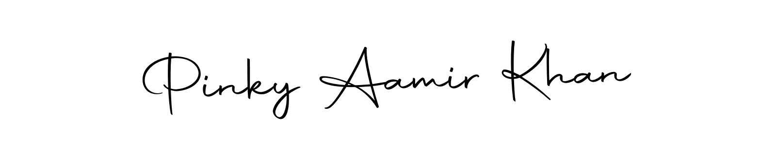 How to make Pinky Aamir Khan name signature. Use Autography-DOLnW style for creating short signs online. This is the latest handwritten sign. Pinky Aamir Khan signature style 10 images and pictures png