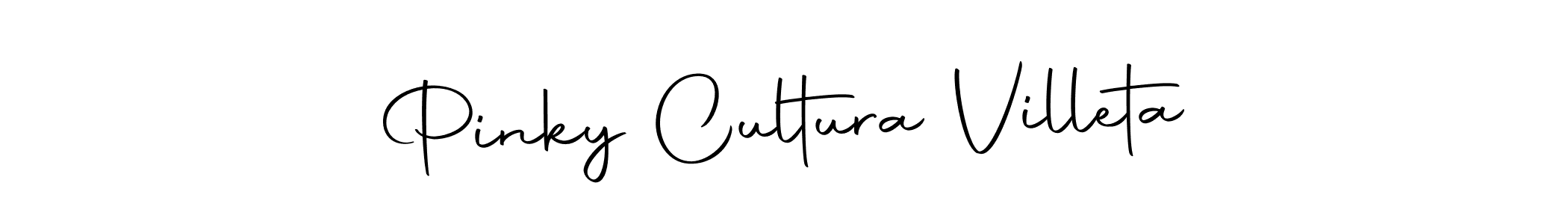 if you are searching for the best signature style for your name Pinky Cultura Villeta. so please give up your signature search. here we have designed multiple signature styles  using Autography-DOLnW. Pinky Cultura Villeta signature style 10 images and pictures png