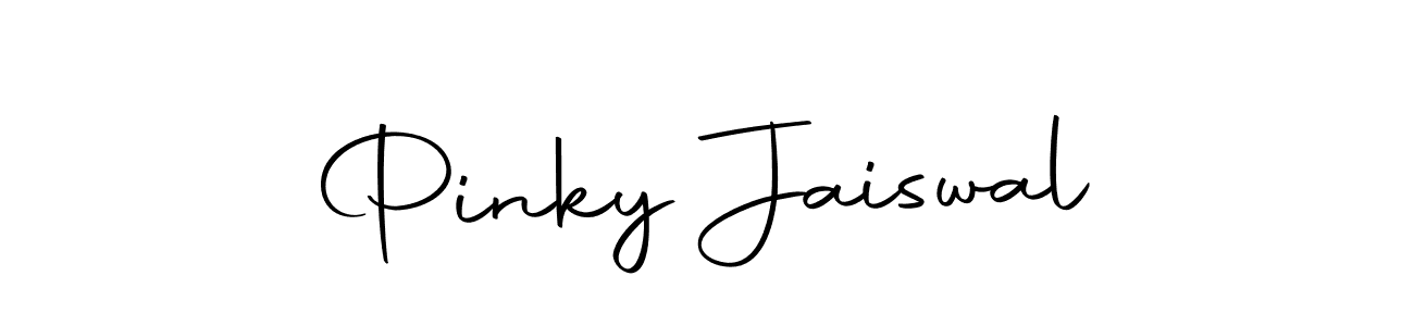 How to make Pinky Jaiswal name signature. Use Autography-DOLnW style for creating short signs online. This is the latest handwritten sign. Pinky Jaiswal signature style 10 images and pictures png