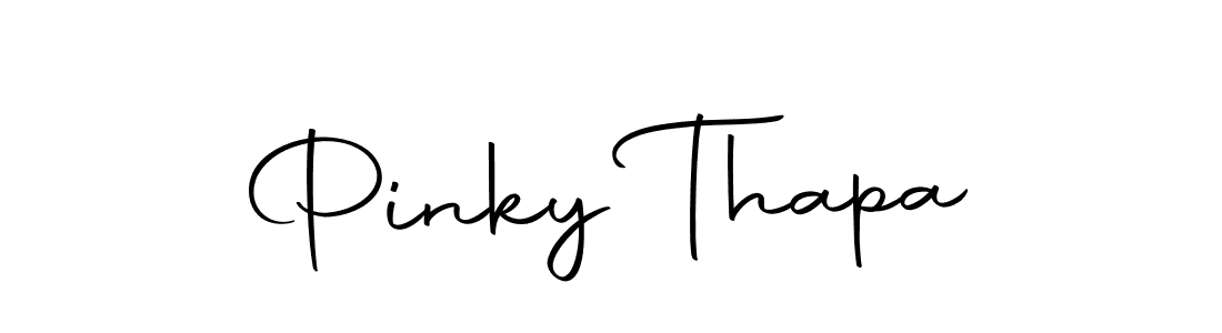 Design your own signature with our free online signature maker. With this signature software, you can create a handwritten (Autography-DOLnW) signature for name Pinky Thapa. Pinky Thapa signature style 10 images and pictures png