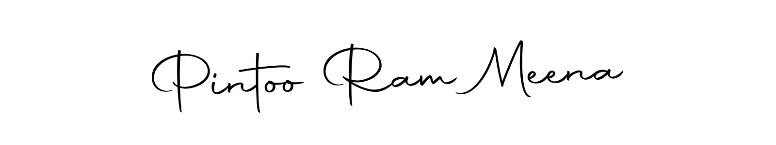 How to make Pintoo Ram Meena name signature. Use Autography-DOLnW style for creating short signs online. This is the latest handwritten sign. Pintoo Ram Meena signature style 10 images and pictures png