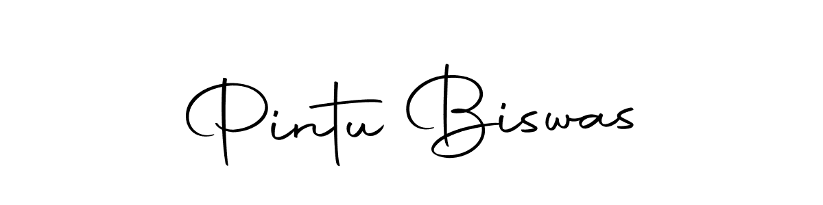 How to make Pintu Biswas name signature. Use Autography-DOLnW style for creating short signs online. This is the latest handwritten sign. Pintu Biswas signature style 10 images and pictures png