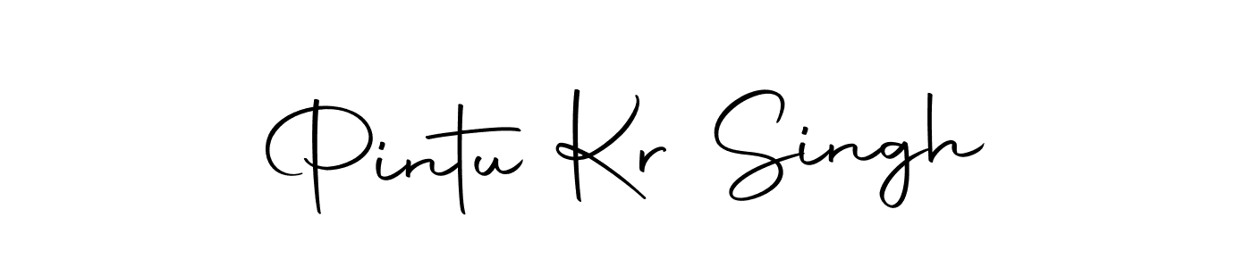 Design your own signature with our free online signature maker. With this signature software, you can create a handwritten (Autography-DOLnW) signature for name Pintu Kr Singh. Pintu Kr Singh signature style 10 images and pictures png