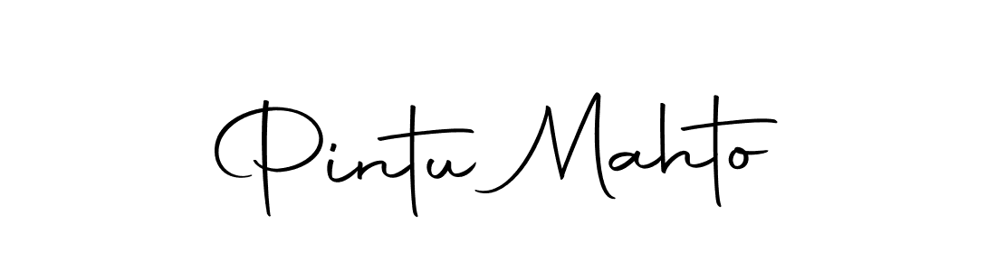 How to make Pintu Mahto name signature. Use Autography-DOLnW style for creating short signs online. This is the latest handwritten sign. Pintu Mahto signature style 10 images and pictures png