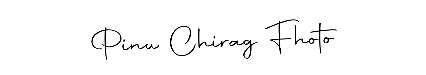 How to make Pinu Chirag Fhoto name signature. Use Autography-DOLnW style for creating short signs online. This is the latest handwritten sign. Pinu Chirag Fhoto signature style 10 images and pictures png