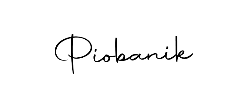 Design your own signature with our free online signature maker. With this signature software, you can create a handwritten (Autography-DOLnW) signature for name Piobanik. Piobanik signature style 10 images and pictures png