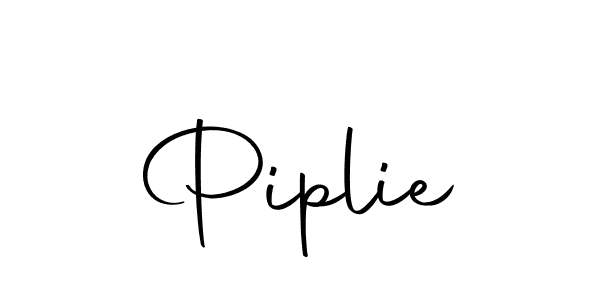 Make a beautiful signature design for name Piplie. With this signature (Autography-DOLnW) style, you can create a handwritten signature for free. Piplie signature style 10 images and pictures png