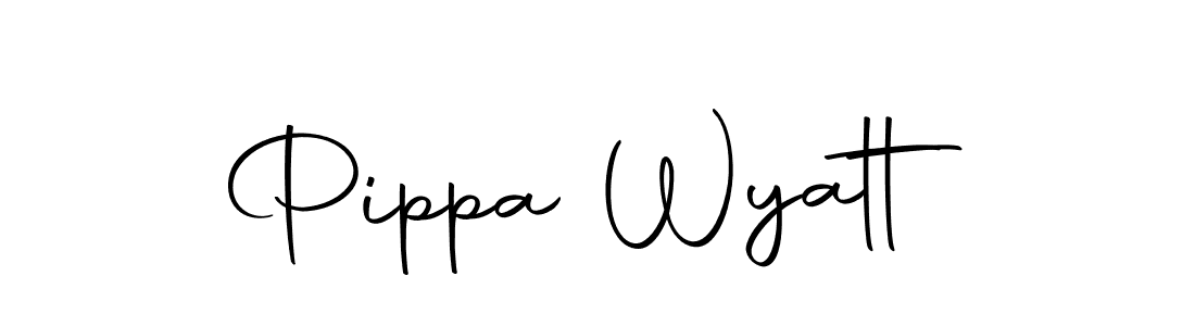 The best way (Autography-DOLnW) to make a short signature is to pick only two or three words in your name. The name Pippa Wyatt include a total of six letters. For converting this name. Pippa Wyatt signature style 10 images and pictures png