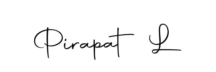 Pirapat L stylish signature style. Best Handwritten Sign (Autography-DOLnW) for my name. Handwritten Signature Collection Ideas for my name Pirapat L. Pirapat L signature style 10 images and pictures png