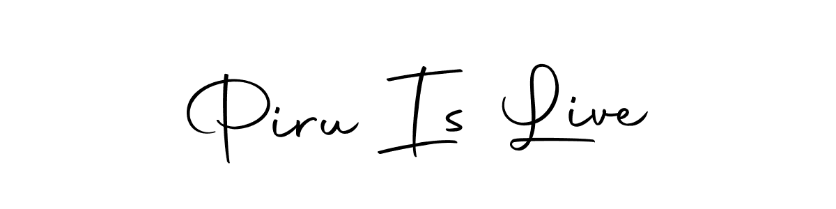 Make a beautiful signature design for name Piru Is Live. Use this online signature maker to create a handwritten signature for free. Piru Is Live signature style 10 images and pictures png