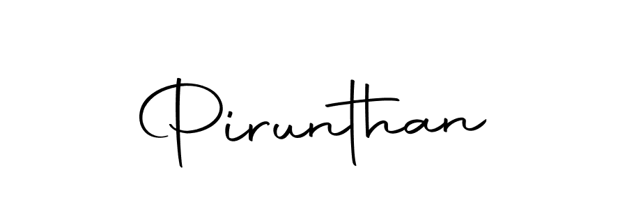 How to make Pirunthan name signature. Use Autography-DOLnW style for creating short signs online. This is the latest handwritten sign. Pirunthan signature style 10 images and pictures png