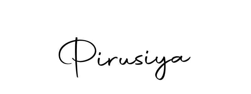How to make Pirusiya name signature. Use Autography-DOLnW style for creating short signs online. This is the latest handwritten sign. Pirusiya signature style 10 images and pictures png