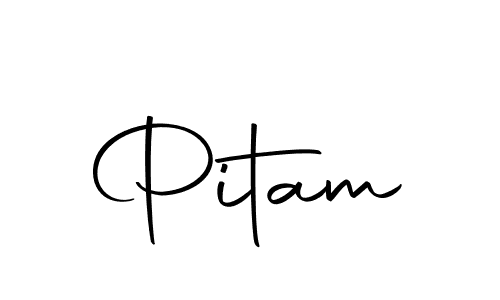 Use a signature maker to create a handwritten signature online. With this signature software, you can design (Autography-DOLnW) your own signature for name Pitam. Pitam signature style 10 images and pictures png