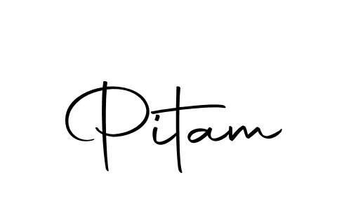 Pitam stylish signature style. Best Handwritten Sign (Autography-DOLnW) for my name. Handwritten Signature Collection Ideas for my name Pitam. Pitam signature style 10 images and pictures png