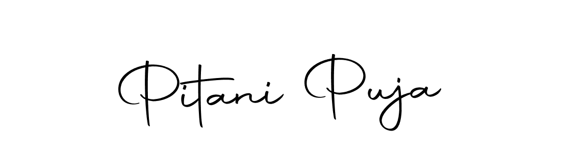 Autography-DOLnW is a professional signature style that is perfect for those who want to add a touch of class to their signature. It is also a great choice for those who want to make their signature more unique. Get Pitani Puja name to fancy signature for free. Pitani Puja signature style 10 images and pictures png
