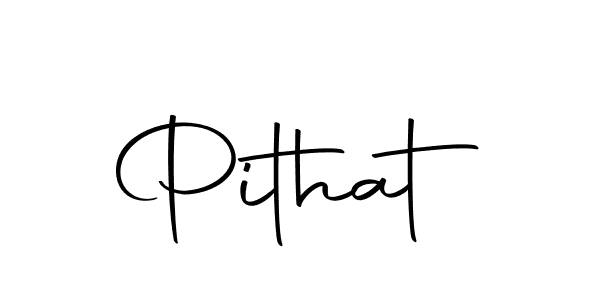 Use a signature maker to create a handwritten signature online. With this signature software, you can design (Autography-DOLnW) your own signature for name Pithat. Pithat signature style 10 images and pictures png